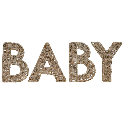 Rieten Baby Letters