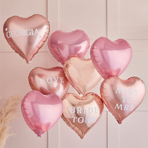 Harten Folie Ballonnen met Stickers