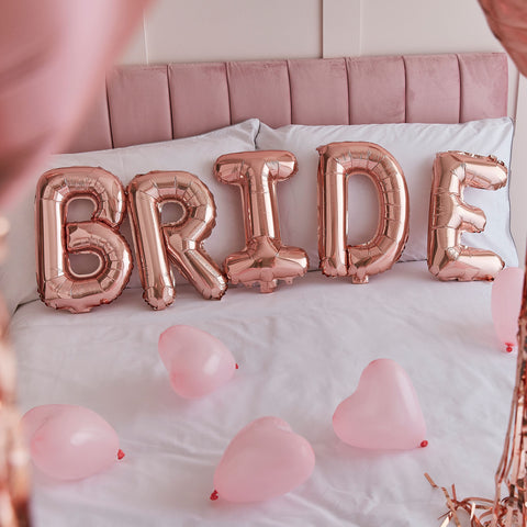 Rosé Gouden BRIDE Ballonnen set