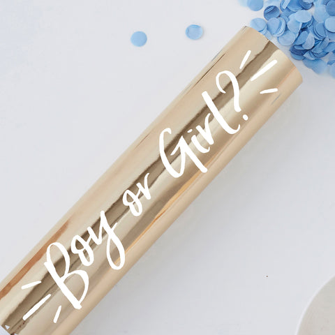 Gender Reveal Confetti Kanon - Blauw