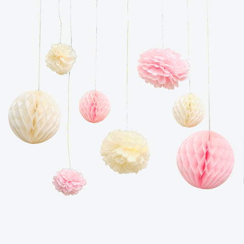 Honeycombs Roze en Crème