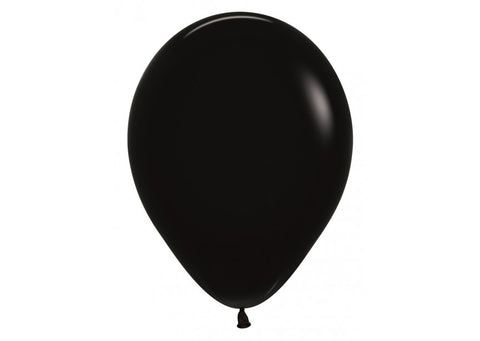 30 cm Ballonnen - Zwart 50st. Sempertex