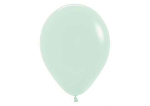 30 cm Ballonnen - Pastel groen mat 50st. Sempertex