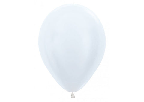 30 cm Ballonnen - Parelmoer Wit 50st. Sempertex