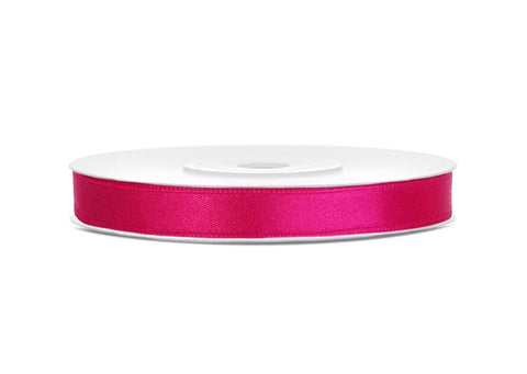 Satijnen Lint - Dark Pink 6mm x 25m